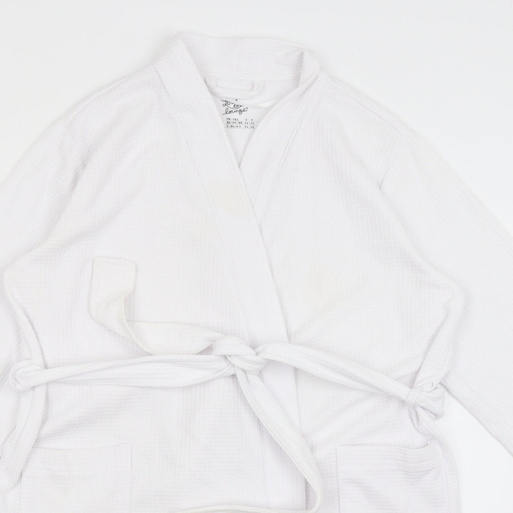 Primark Womens White Solid  Kimono Gown Size XS