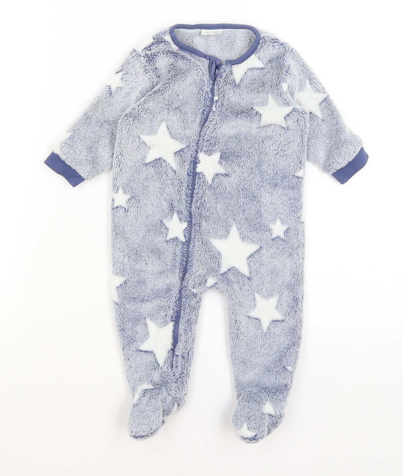 NEXT Baby Blue   Babygrow One-Piece Size 3-6 Months  - Stars