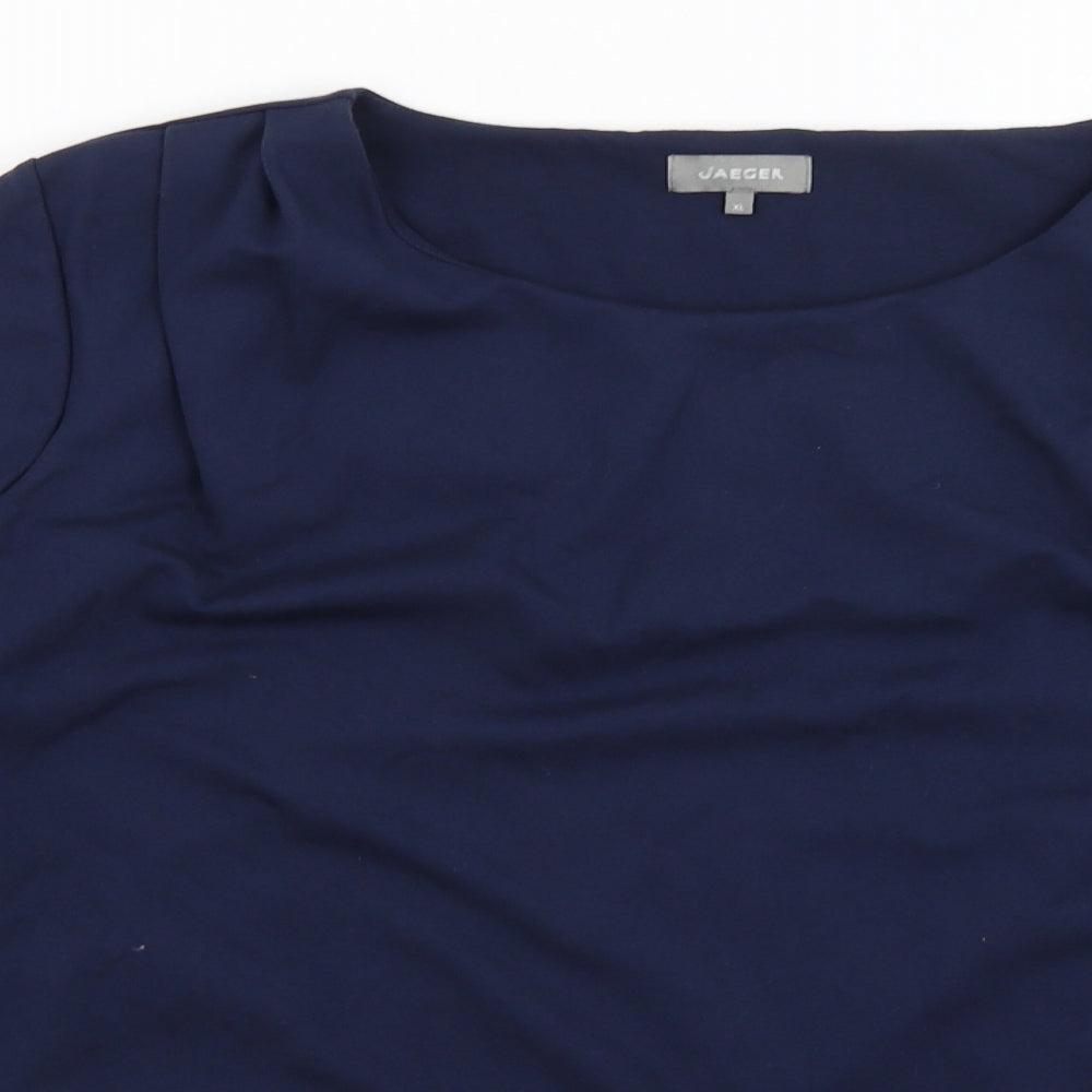 Jaeger Womens Blue   Pullover Jumper Size XL