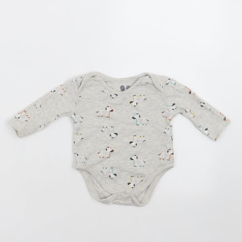 Very Baby Grey   Babygrow One-Piece Size 0-3 Months  - zebras