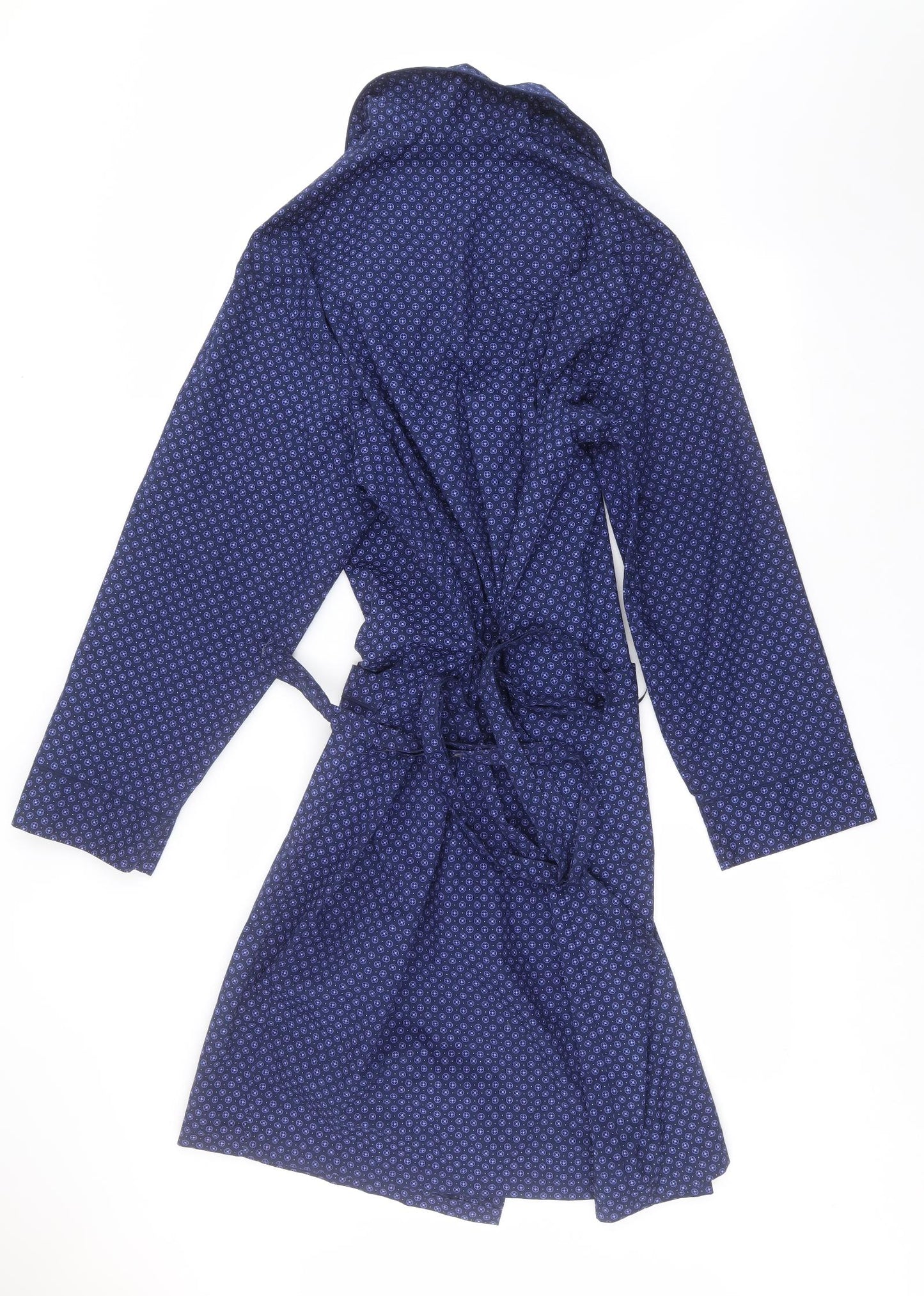 Marks and Spencer Mens Blue Geometric   Robe Size L