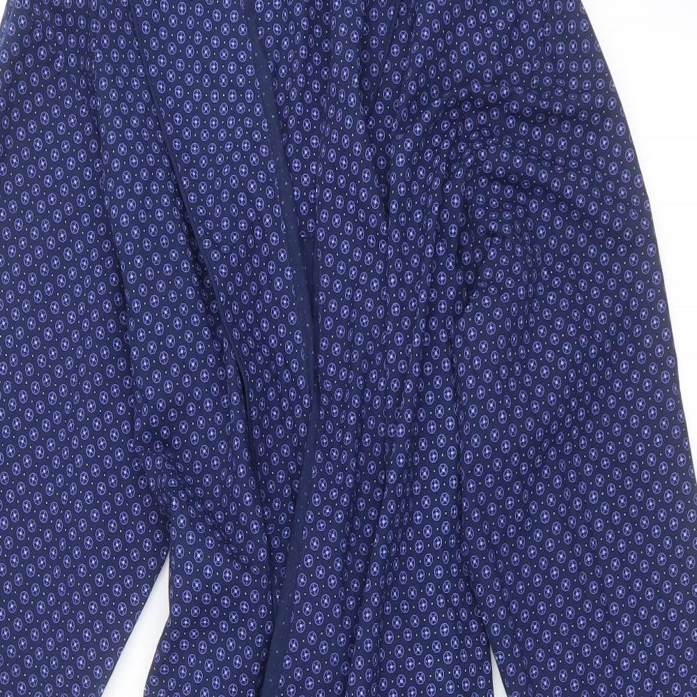 Marks and Spencer Mens Blue Geometric   Robe Size L