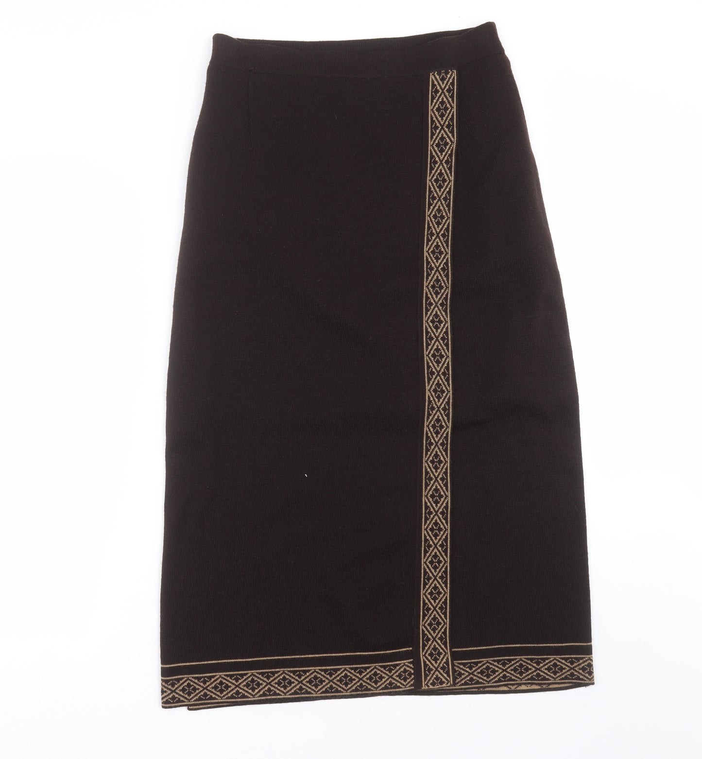 Country Casuals Womens Brown  Knit Maxi Skirt Size M