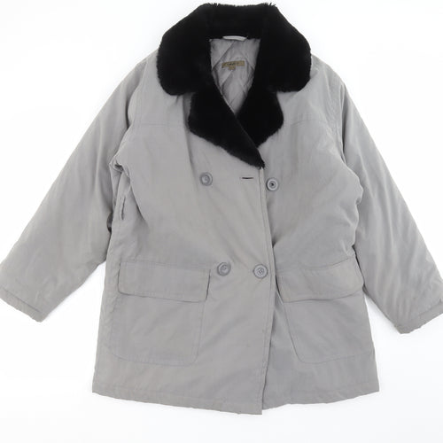 Effect Womens Grey   Jacket Coat Size 12