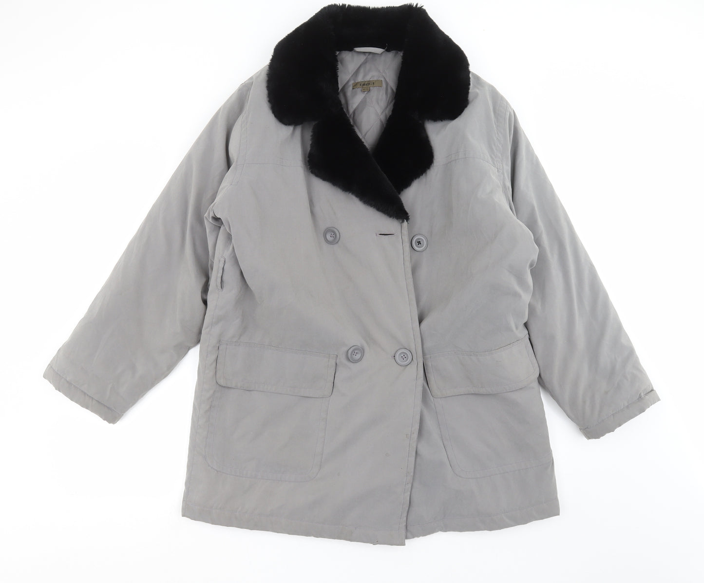 Effect Womens Grey   Jacket Coat Size 12