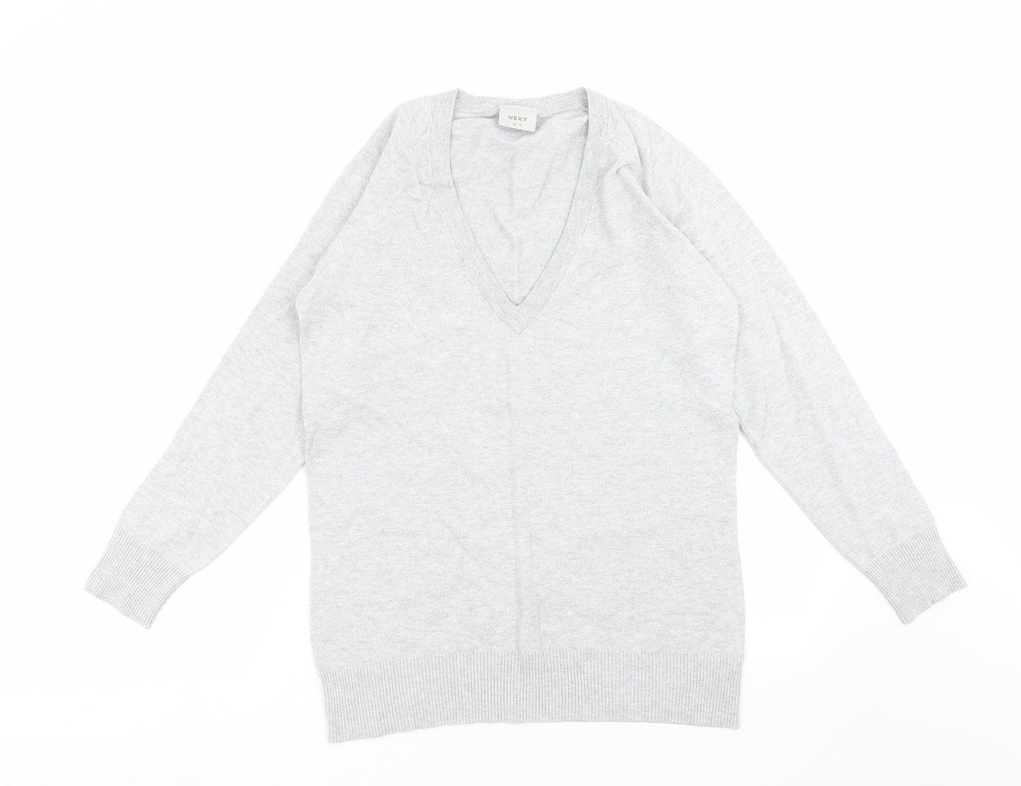 NEXT Womens Grey  Knit Pullover Jumper Size 10