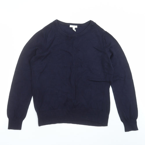 H&M Womens Blue  Knit Pullover Jumper Size M