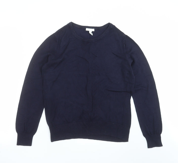 H&M Womens Blue  Knit Pullover Jumper Size M