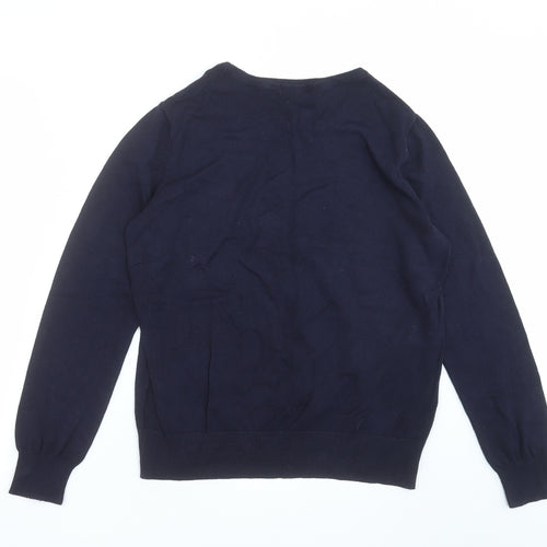 H&M Womens Blue  Knit Pullover Jumper Size M