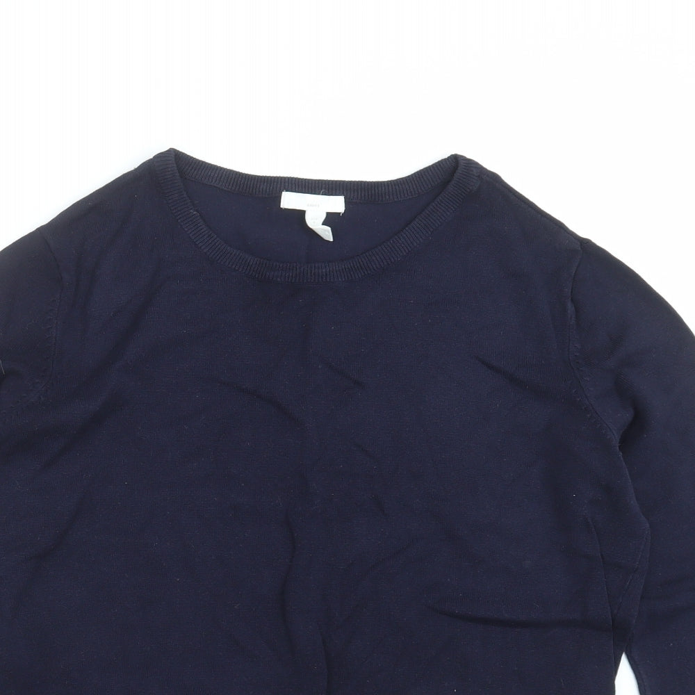 H&M Womens Blue  Knit Pullover Jumper Size M