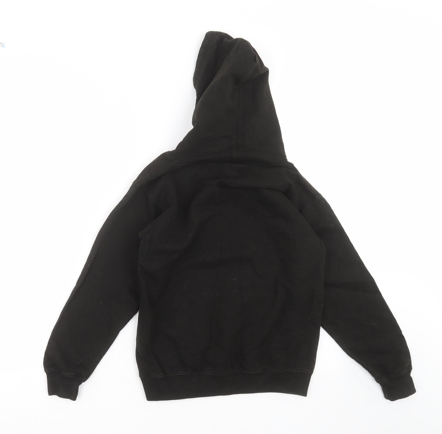 Awdis Boys Black   Pullover Hoodie Size 9-10 Years