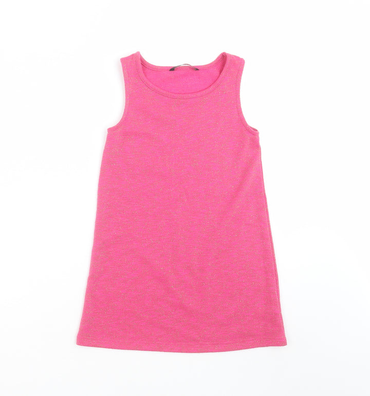 George Girls Pink   Tank Dress  Size 5-6 Years