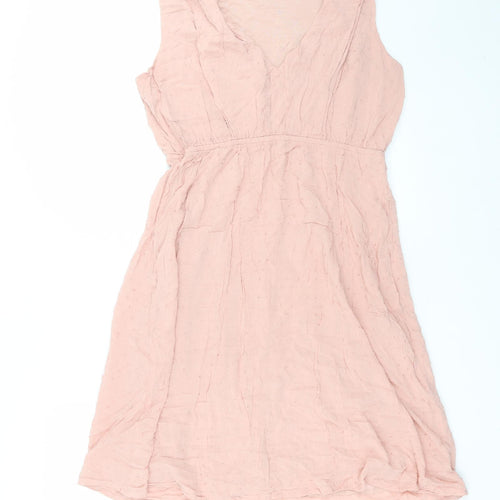 ml Womens Pink   Fit & Flare  Size S  - dotted pattern