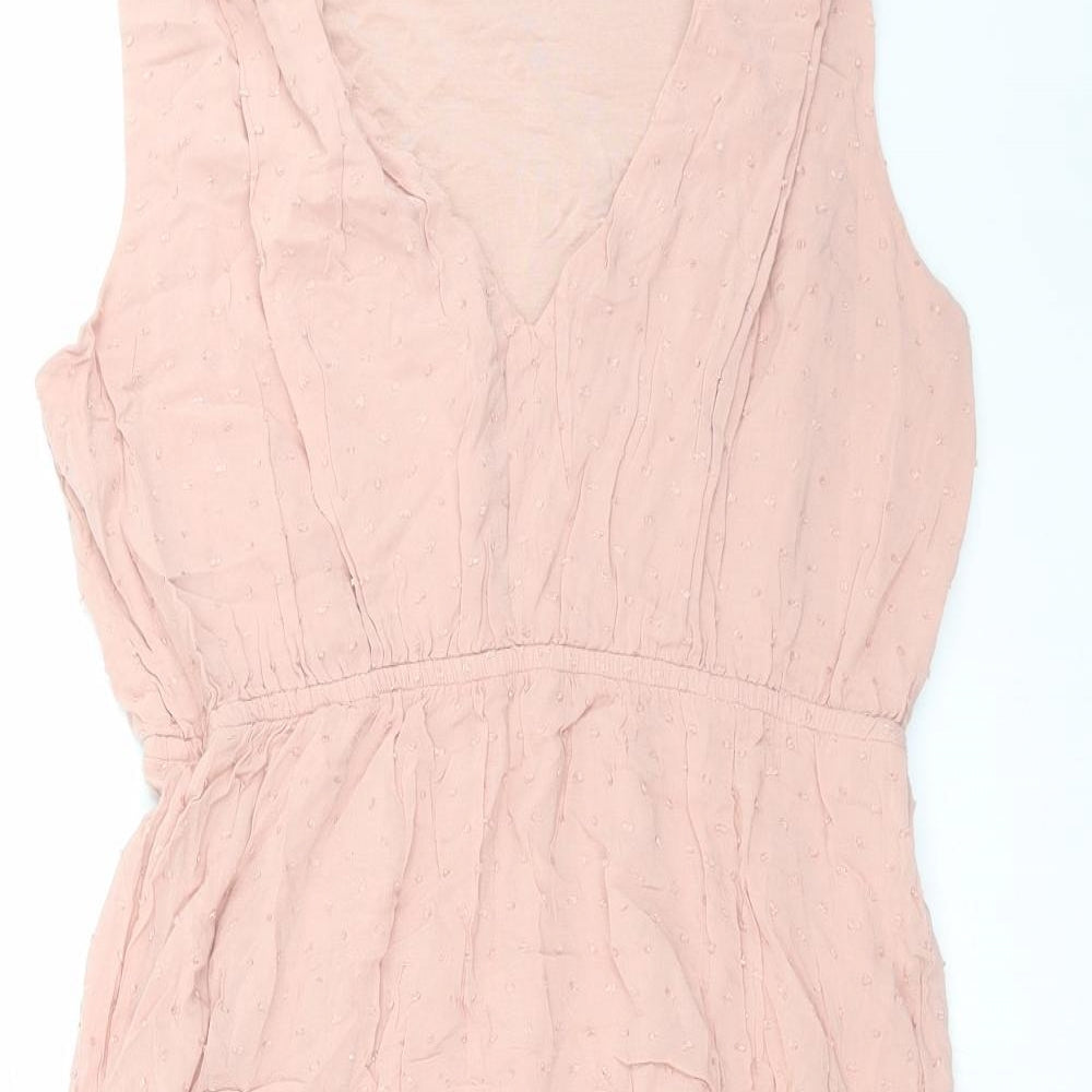 ml Womens Pink   Fit & Flare  Size S  - dotted pattern