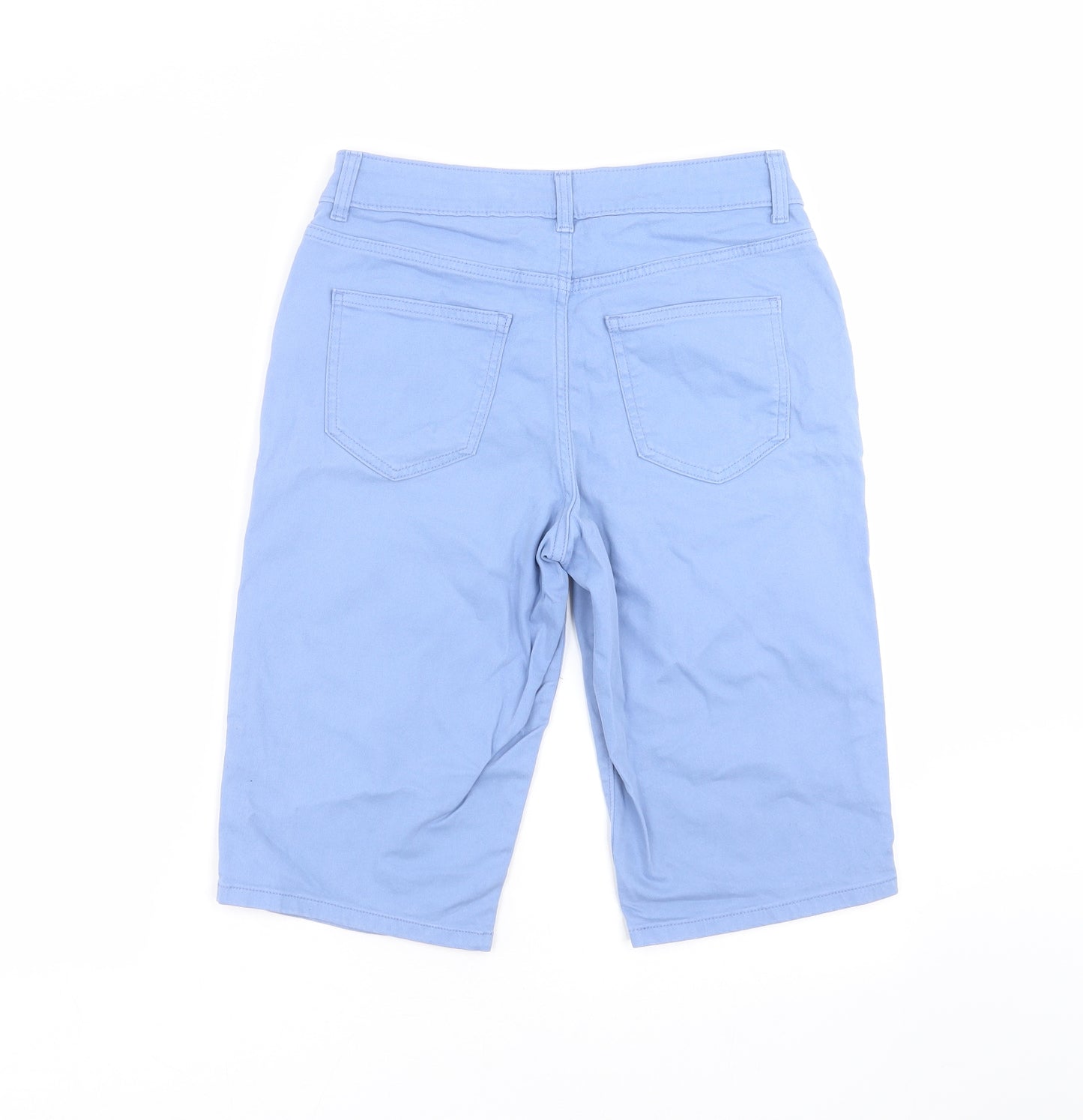 TU Womens Blue  Denim Bermuda Shorts Size 10
