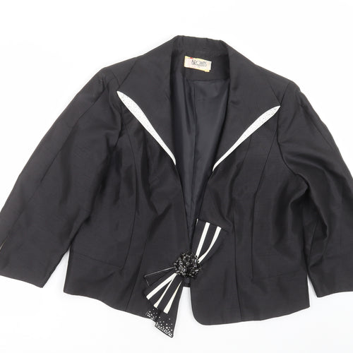 browns & co Womens Black   Jacket Suit Jacket Size 22