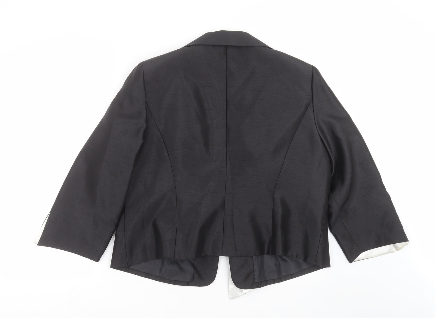 browns & co Womens Black   Jacket Suit Jacket Size 22