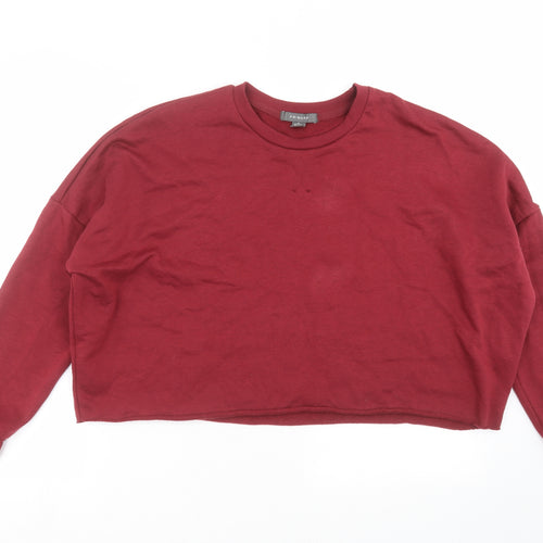 Primark Womens Red   Pullover Sweatshirt Size M  - cropped