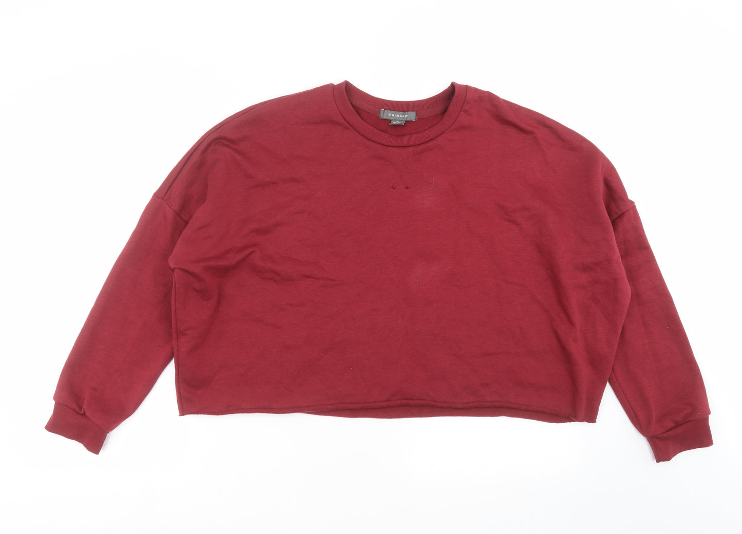 Primark Womens Red   Pullover Sweatshirt Size M  - cropped