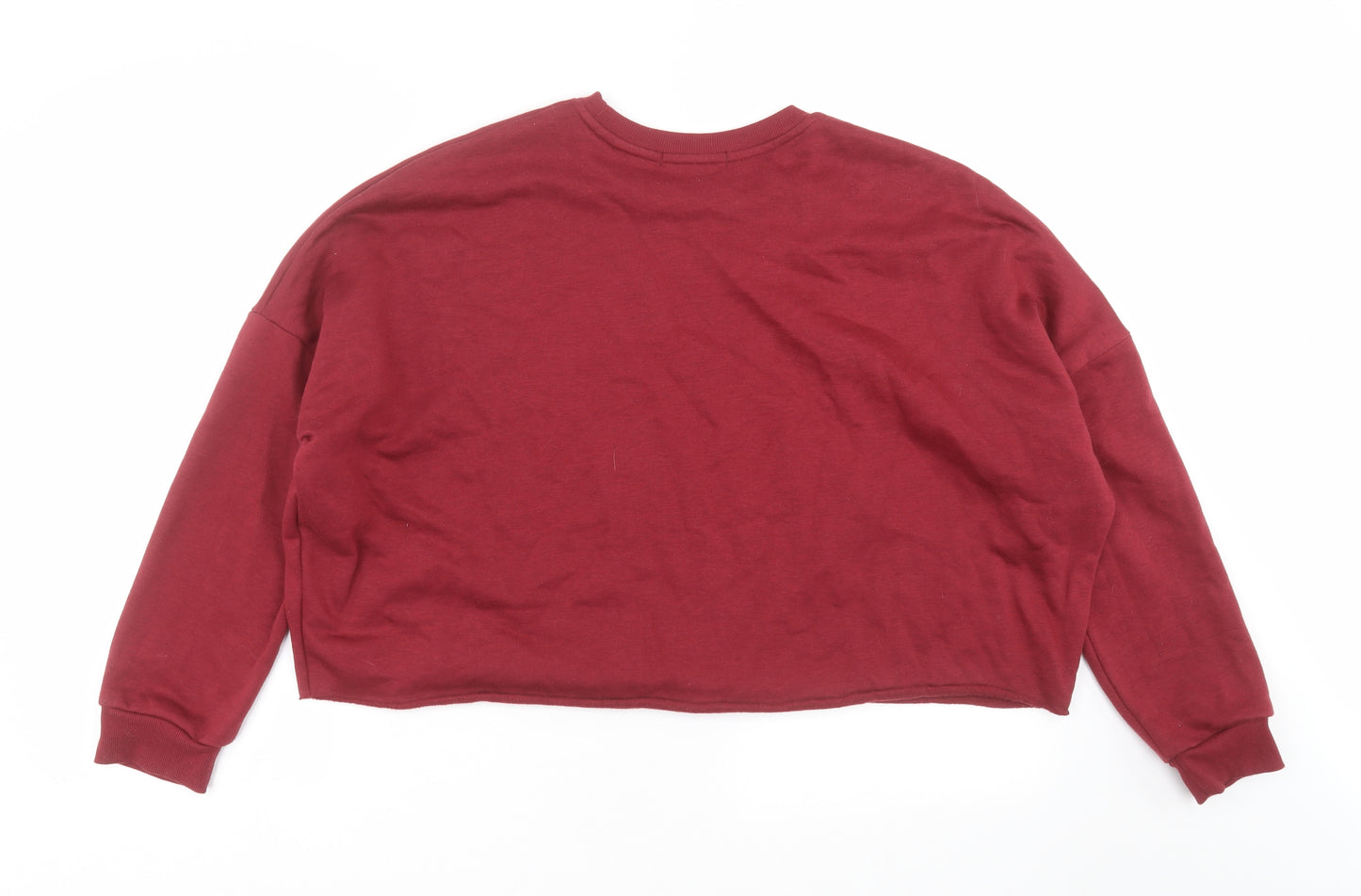 Primark Womens Red   Pullover Sweatshirt Size M  - cropped