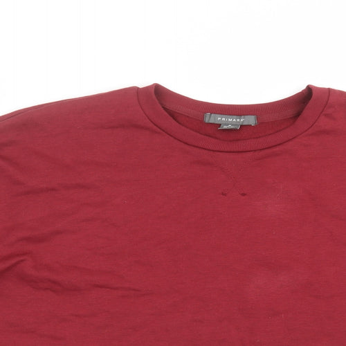 Primark Womens Red   Pullover Sweatshirt Size M  - cropped