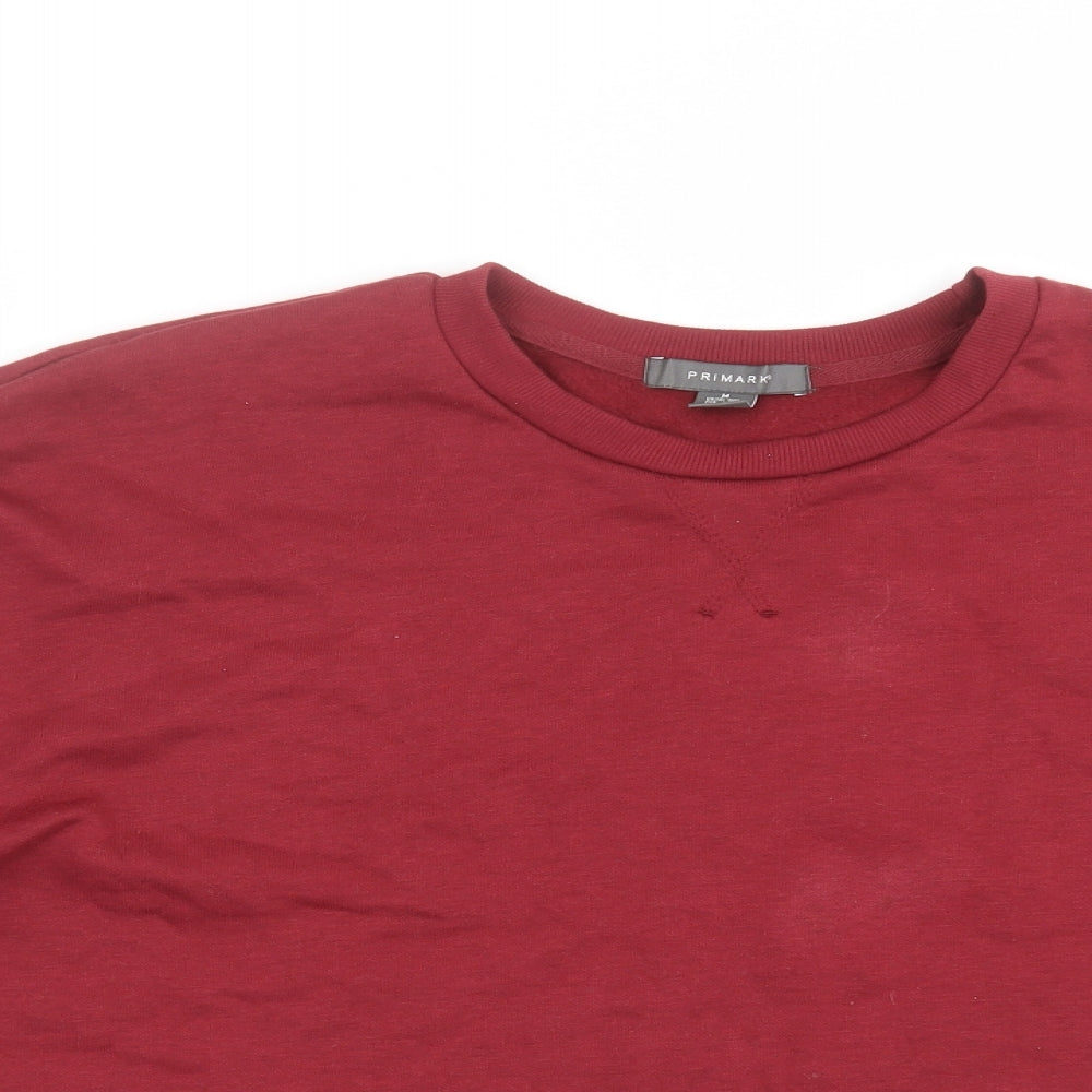 Primark Womens Red   Pullover Sweatshirt Size M  - cropped