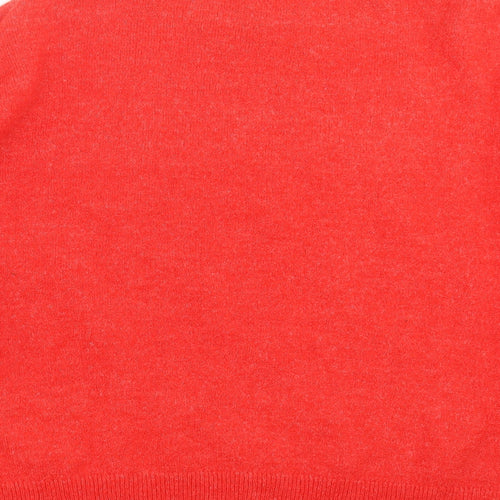 H&M Womens Red  Knit Pullover Jumper Size L  - beaded