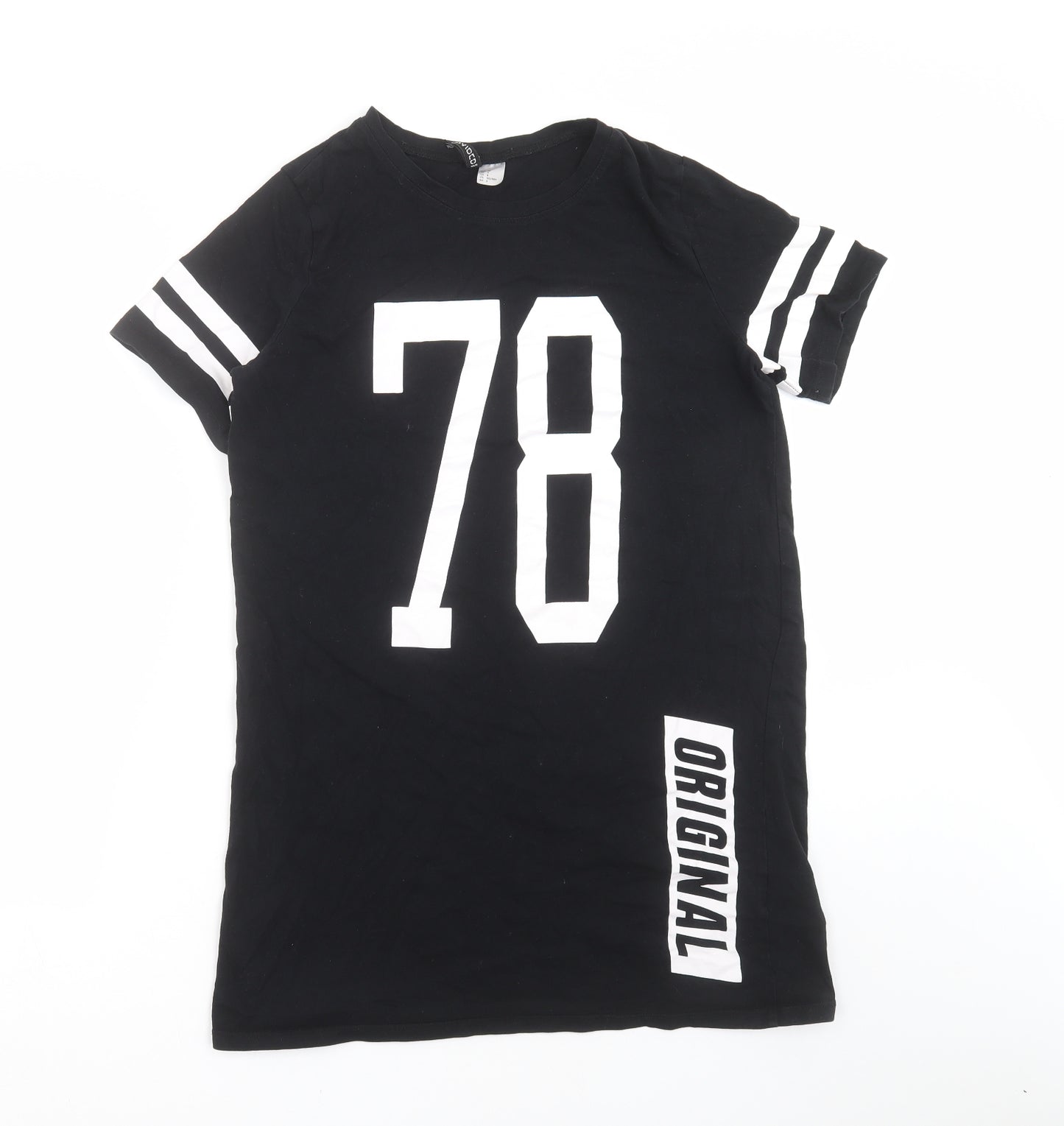 Divided by H&M Womens Black   T-Shirt Dress  Size 10  - 78