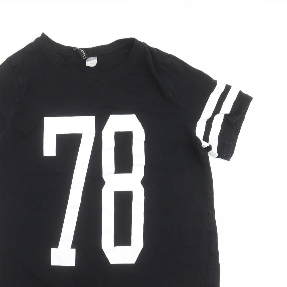 Divided by H&M Womens Black   T-Shirt Dress  Size 10  - 78