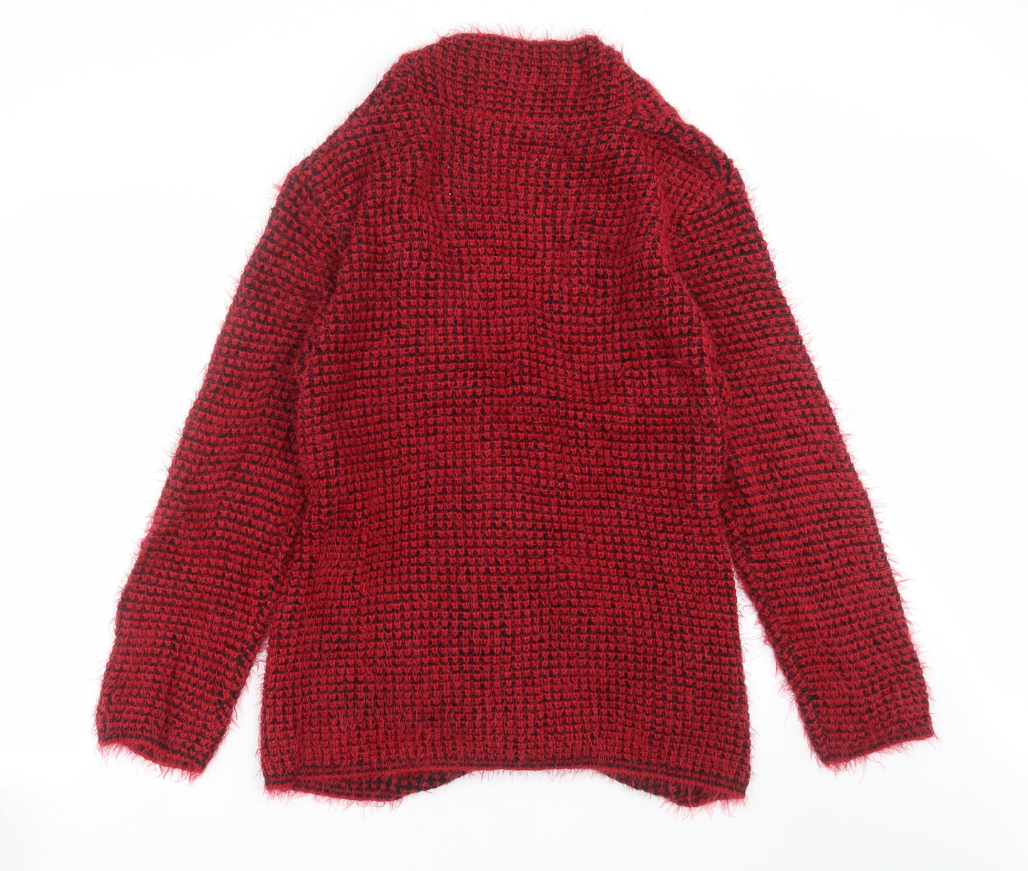 Damart Womens Red  Knit Cardigan Jumper Size 18  - fluffy