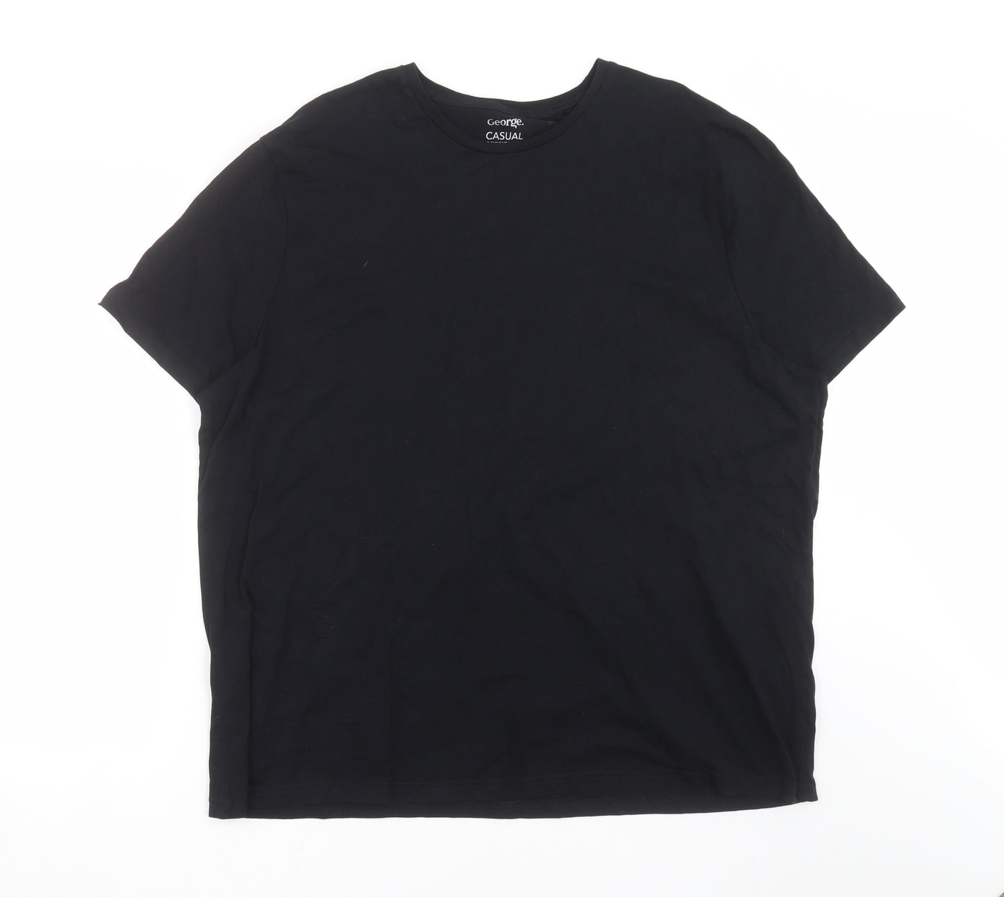 George Mens Black    T-Shirt Size 2XL