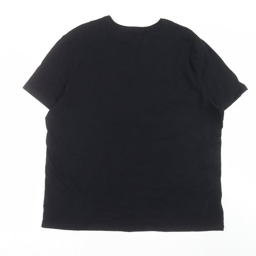George Mens Black    T-Shirt Size 2XL