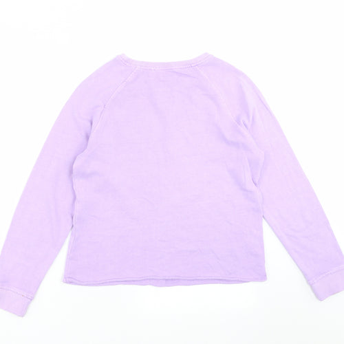 NEXT Girls Purple   Pullover Sweatshirt Size 11 Years  - unicorn