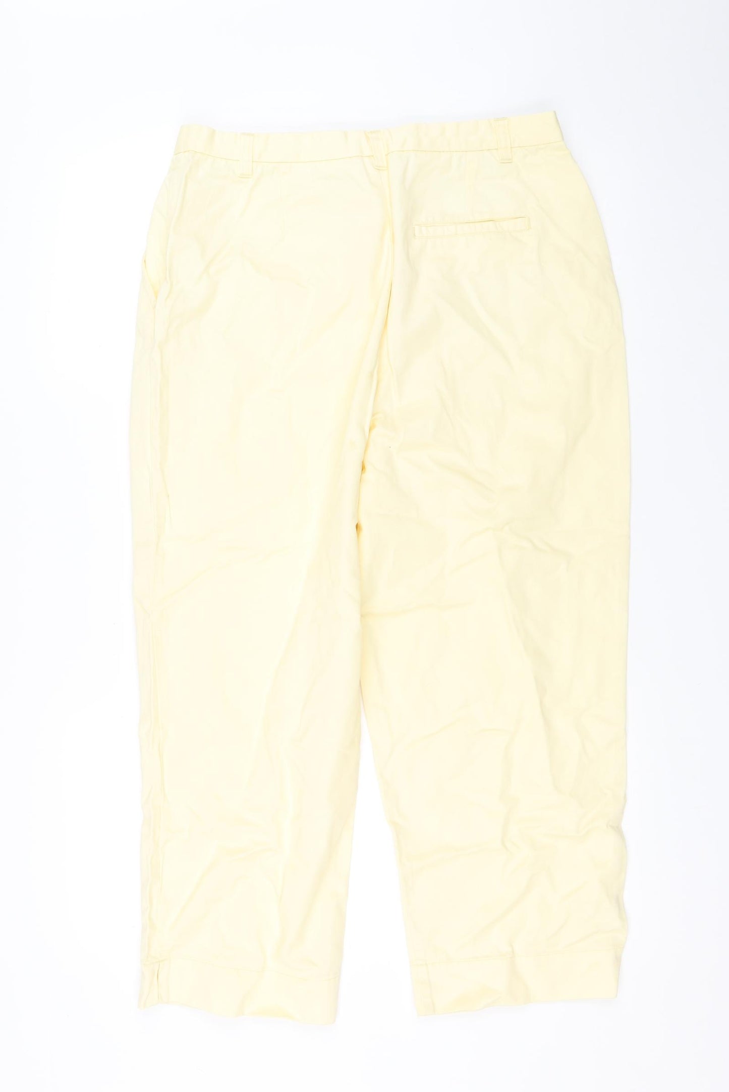 Best basics Womens White   Trousers  Size 12 L22.5 in