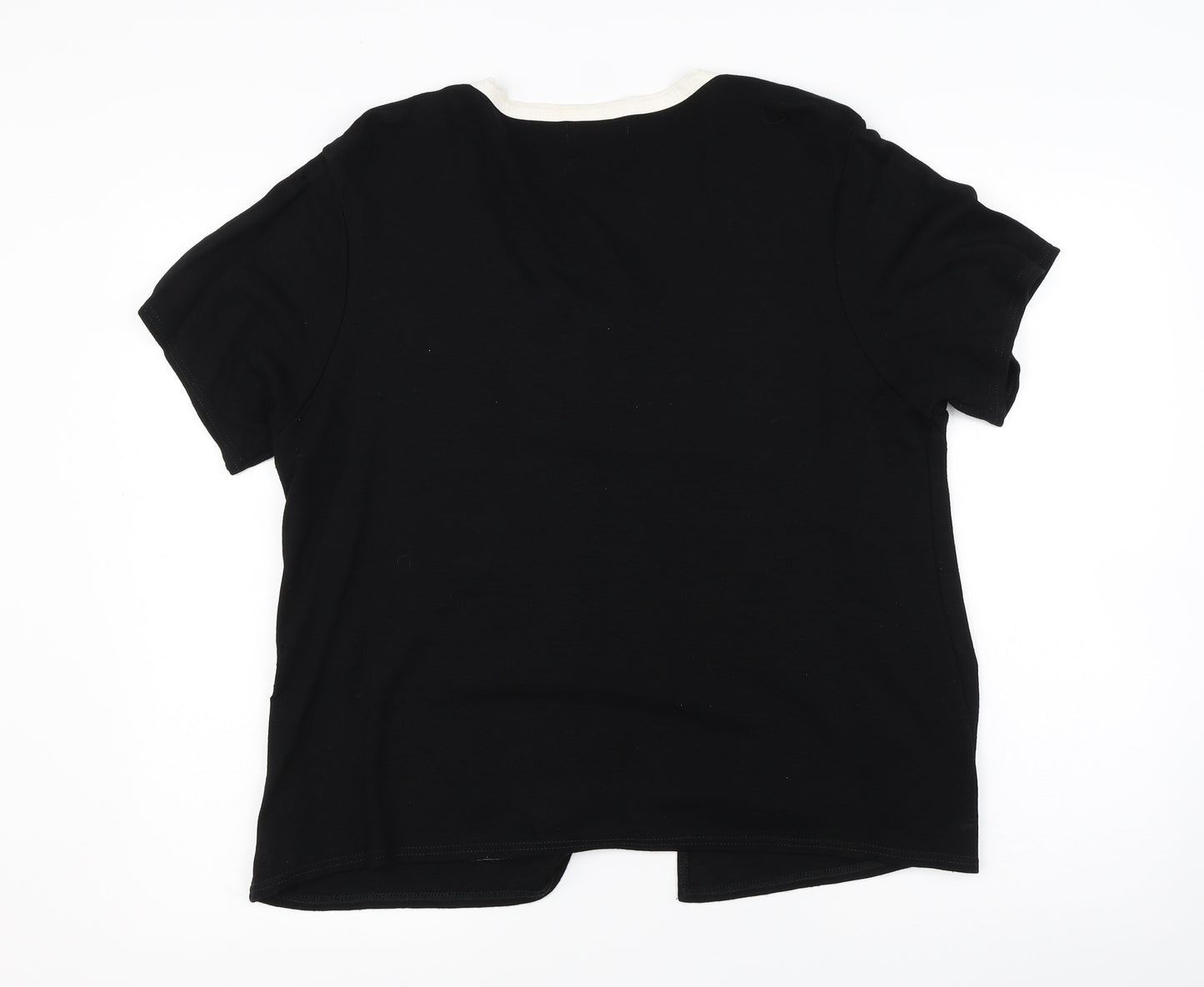 Soul Collection Womens Black   Basic T-Shirt Size XL
