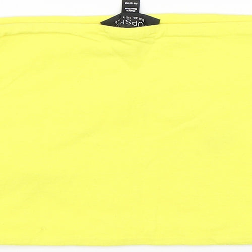 Topshop Womens Yellow   Basic Tank Size 8