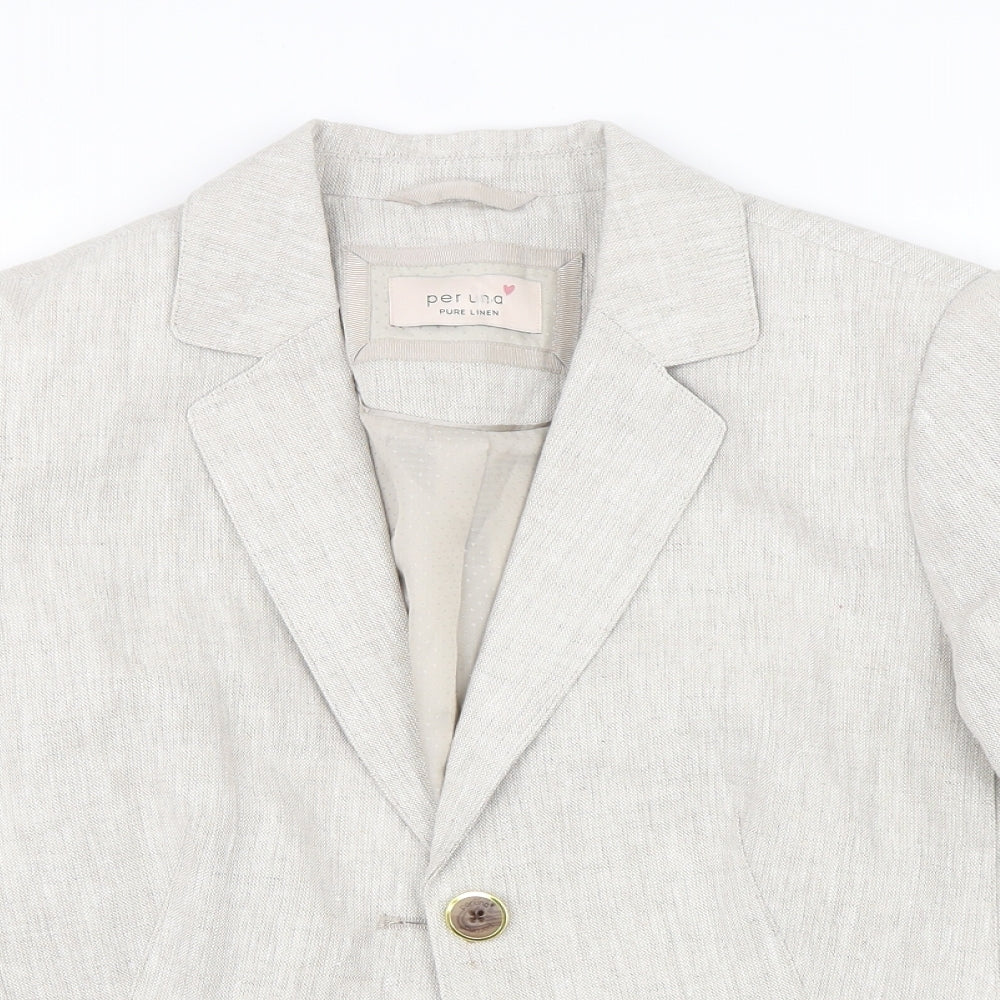 Marks and Spencer Womens Grey   Jacket Blazer Size 14
