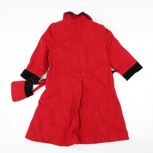 Marks and Spencer Girls Red   Basic Coat Coat Size 3-4 Years