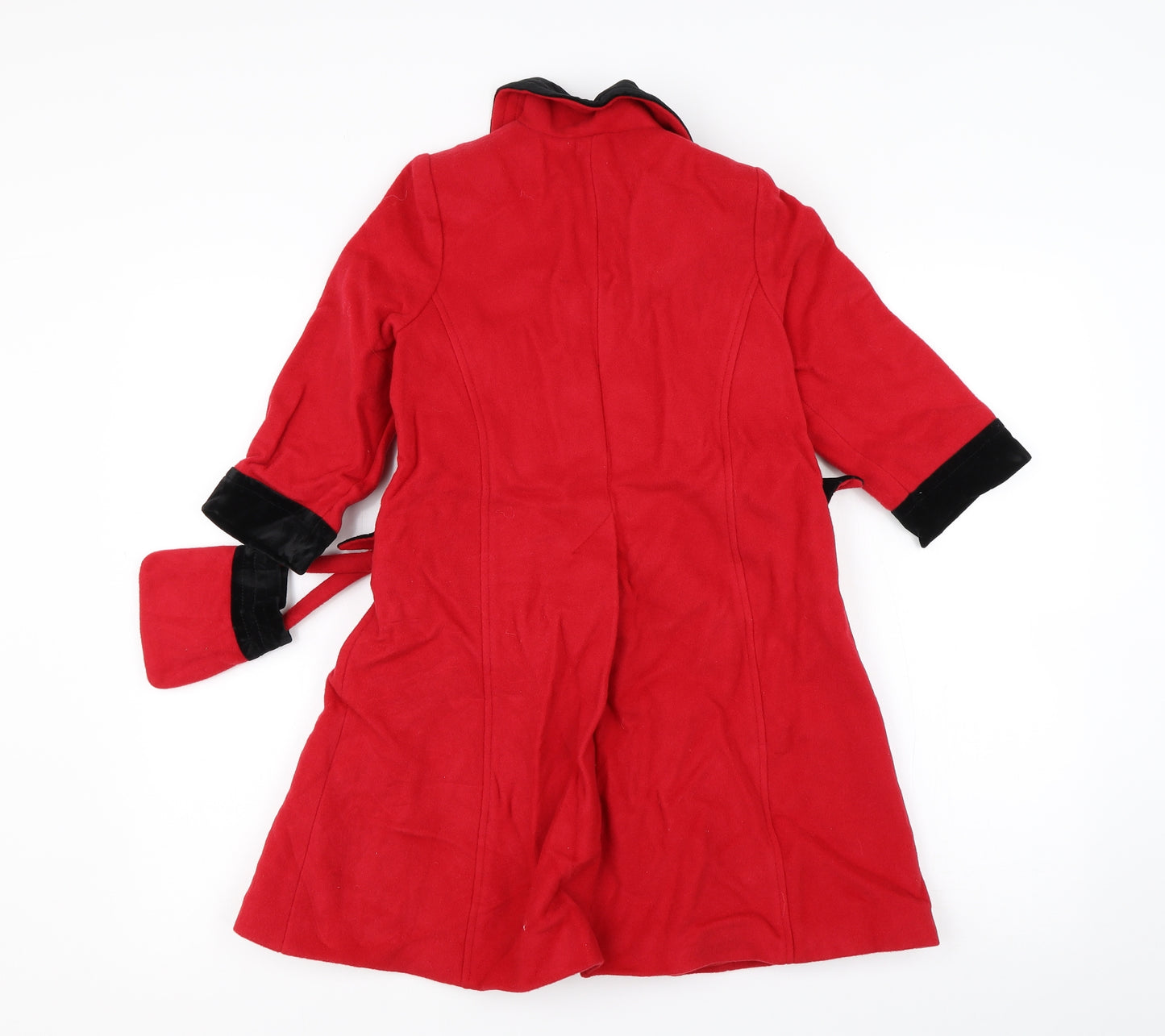 Marks and Spencer Girls Red   Basic Coat Coat Size 3-4 Years