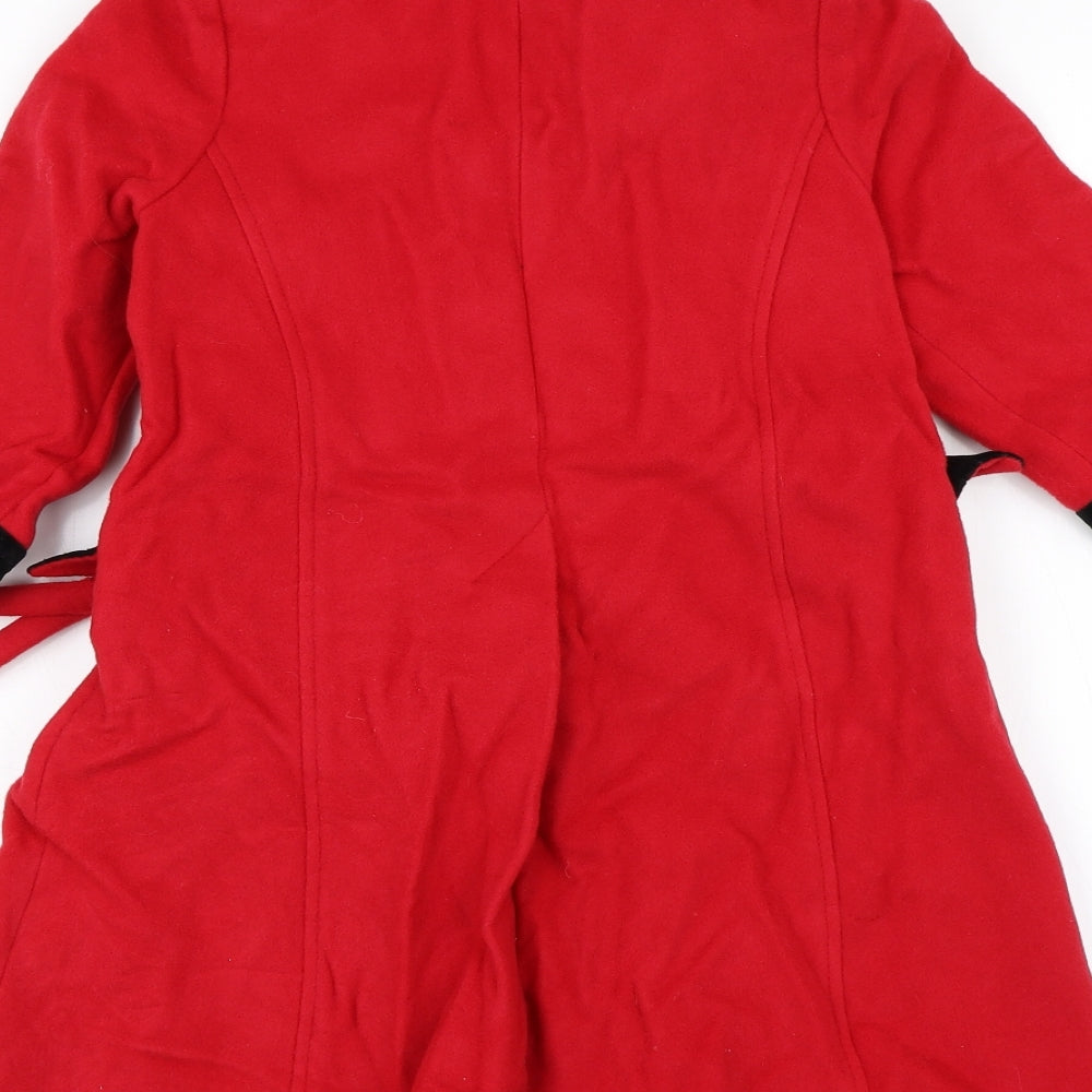 Marks and Spencer Girls Red   Basic Coat Coat Size 3-4 Years