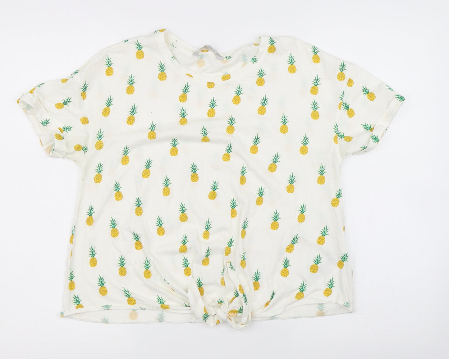 Debenhams Womens White   Basic T-Shirt Size 12