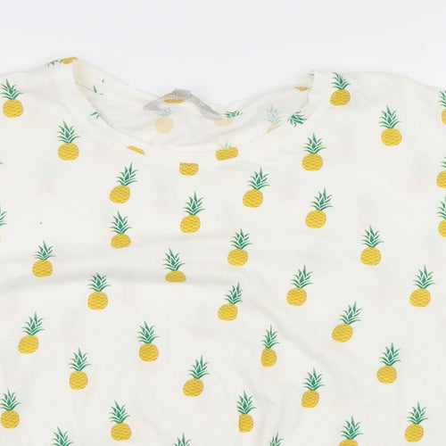 Debenhams Womens White   Basic T-Shirt Size 12