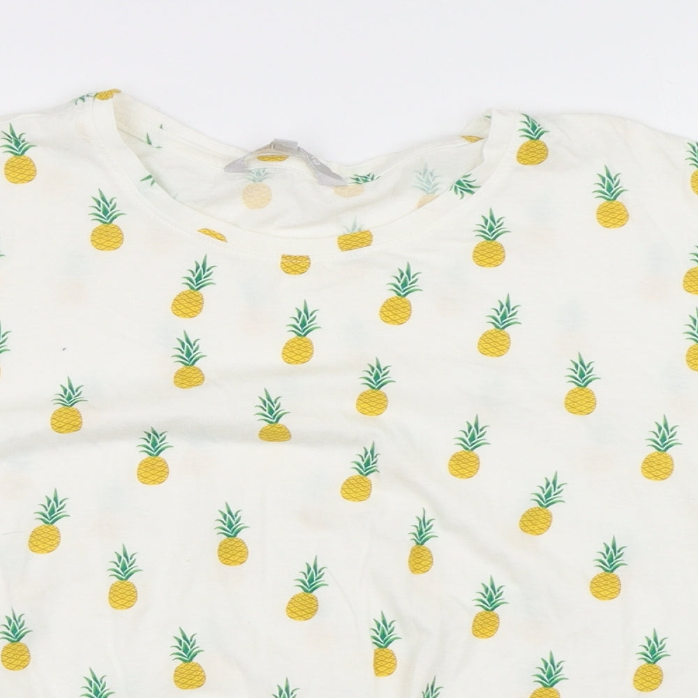 Debenhams Womens White   Basic T-Shirt Size 12