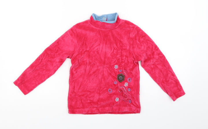 o'kids Girls Pink   Pullover Jumper Size 5 Years