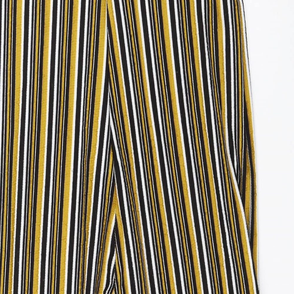 Pull&Bear Womens Ivory Striped  Jumpsuit One-Piece Size L L23 in