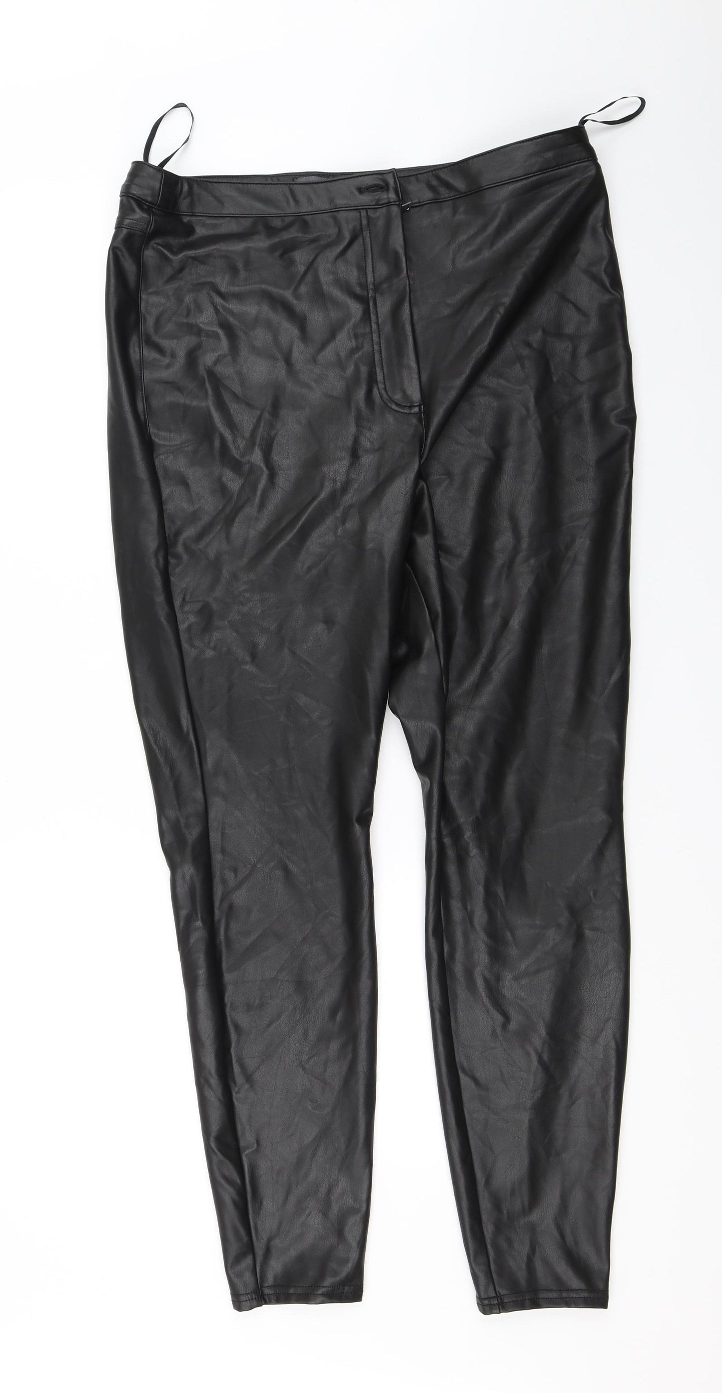 Matalan Womens Black   Trousers  Size 16 L27 in