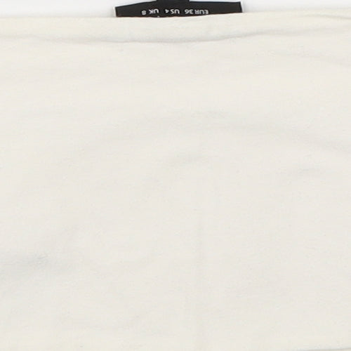 Topshop Womens White   Basic Tank Size 8