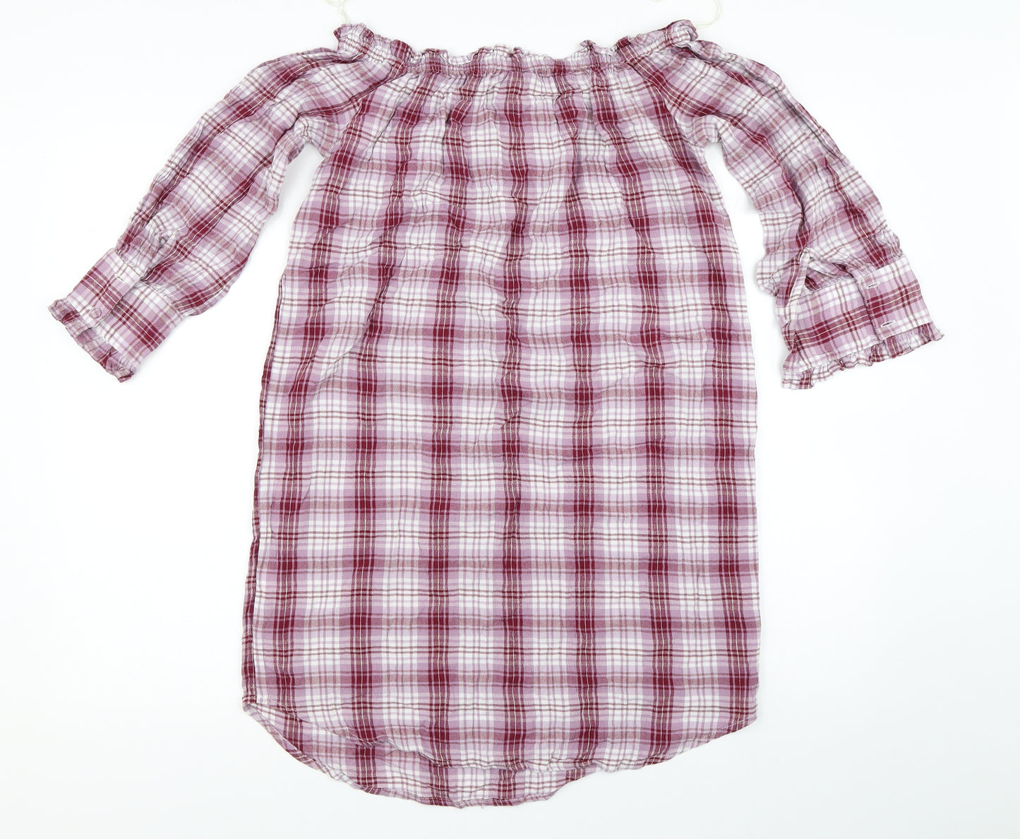New Look Womens Red Check  Mini  Size 10
