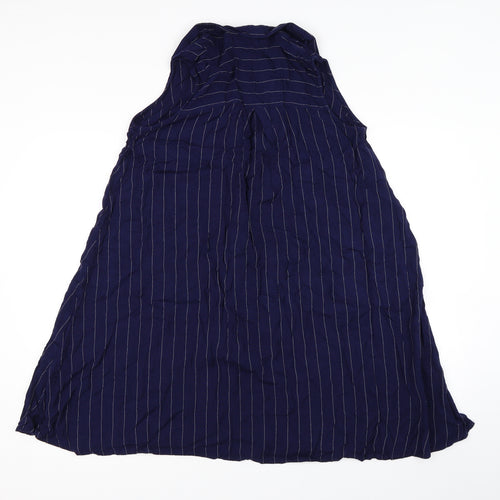 Atmosphere Womens Blue Houndstooth  Shirt Dress  Size 10