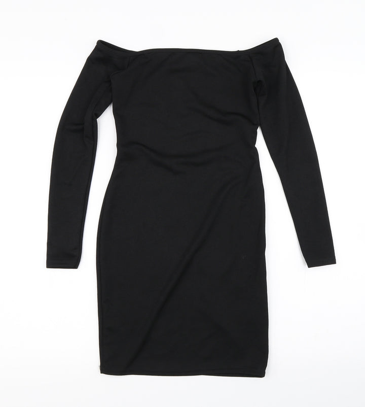 PRETTYLITTLETHING Womens Black   Bodycon  Size 8